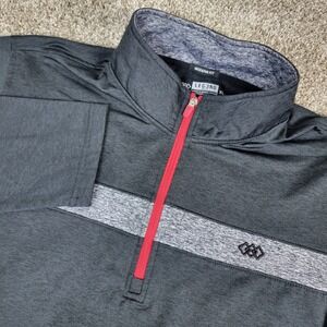 Legend Golf Modern Fit Mens XL Gray Performance Stretch Quarter Zip